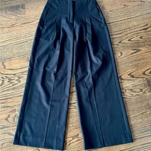 Abercrombie & Fitch Black Wide-Leg Pants
